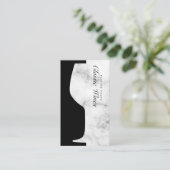 Wine Glass Counter-Space-Marmor Visitenkarte (Stehend Vorderseite)