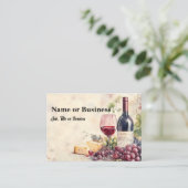 Wine glass graphic visitenkarte (Stehend Vorderseite)