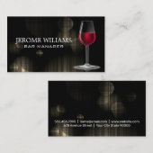 Wine Glass | Hintergrundinformationen zur Visitenk Visitenkarte (Vorne/Hinten)