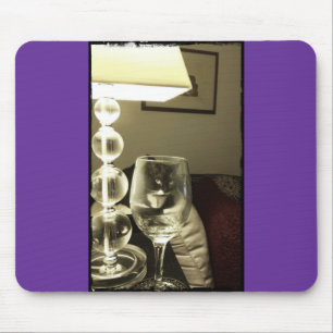 Wine Glass Lucy Mousepad