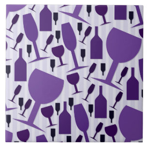 Wine glass pattern fliese