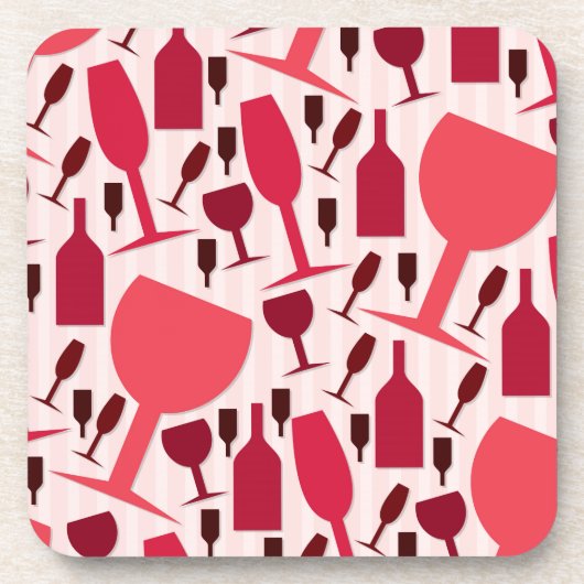 Wine glass pattern getränkeuntersetzer (Vorderseite)