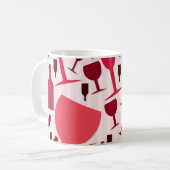 Wine glass pattern kaffeetasse (Vorderseite Links)