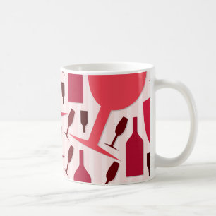 Wine glass pattern kaffeetasse
