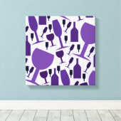 Wine glass pattern leinwanddruck (Insitu (Holzboden))