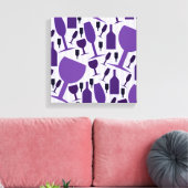 Wine glass pattern leinwanddruck (Insitu (Wohnzimmer))