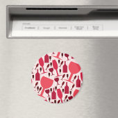 Wine glass pattern magnet (In Situ (Geschirrspüler))