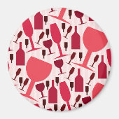 Wine glass pattern magnet (Vorne)