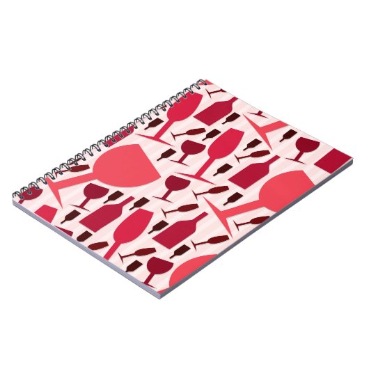 Wine glass pattern notizblock (Linke Seite)