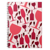 Wine glass pattern notizblock (Vorderseite)