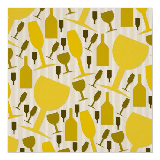 Wine glass pattern poster (Vorderseite)