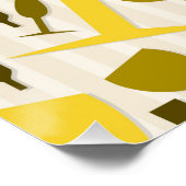 Wine glass pattern poster (Ecke)