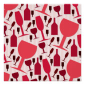 Wine glass pattern poster (Vorderseite)