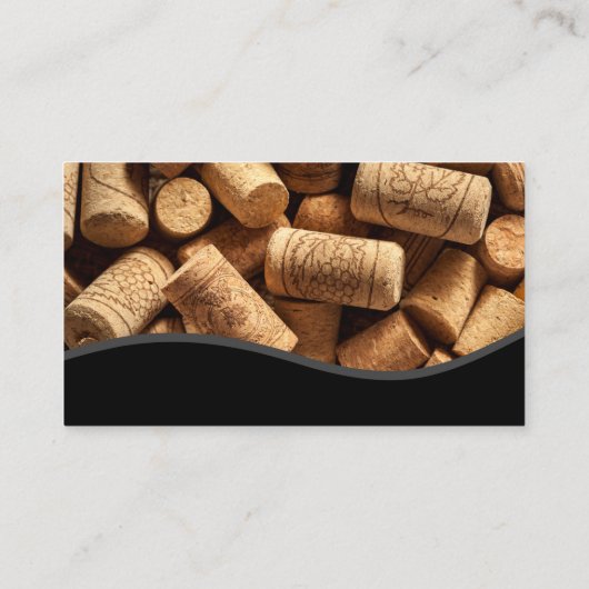 Wine Glass | Pile of Corks Visitenkarte (Rückseite)