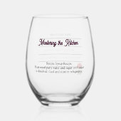 Wine Glass Rosé Spritz Recipe Guide Weinglas Ohne Stiel (Rückseite)