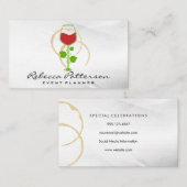 Wine Glass | Stains Visitenkarte (Vorne/Hinten)