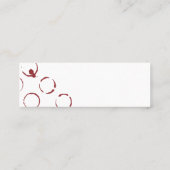 Wine Glass | Trauben | Aquarell Mini Visitenkarte (Rückseite)