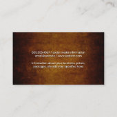 Wine Glass | Vintager Hintergrund Visitenkarte (Rückseite)