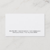 Wine Glass | Vollständig (gelb) Visitenkarte (Rückseite)