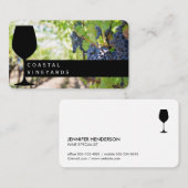 Wine Glass | Weinberg | Sommelier Visitenkarte (Vorne/Hinten)