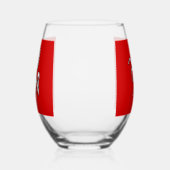 Wine Glass with flag of Kent County, England Weinglas Ohne Stiel (Links)