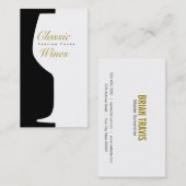 Wine Glass | Zählraum Visitenkarte (Vorne/Hinten)