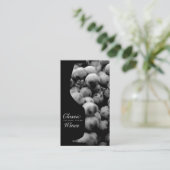 Wine Glass | Zählraum | Weintrauben Visitenkarte (Stehend Vorderseite)