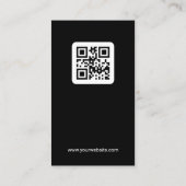 Wine Glasses Cheers | QR-Code Visitenkarte (Rückseite)