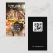 Wine Glasses Cheers | QR-Code Visitenkarte (Vorne/Hinten)