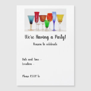 Wine Glasses Party Einladung
