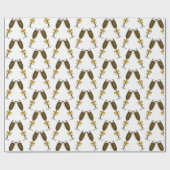 Wine Glasses Wrapping Paper Geschenkpapier (Flach)