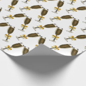 Wine Glasses Wrapping Paper Geschenkpapier (Ecke)