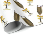 Wine Glasses Wrapping Paper Geschenkpapier (Rolleneckpunkt)