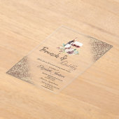 Wine Grapes Glitter Bokeh Brunch & Bubbly  Acryleinladungen (Ablage )