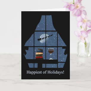 Wine Happy Holidays Weihnachtsbücher Weihnachten Karte