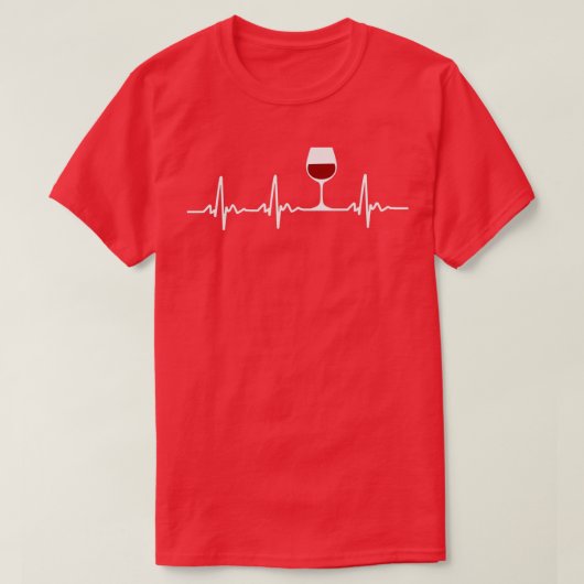 Wine Heartbeat T-Shirt (Design vorne)