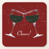 Wine Holiday Party Untersetzer (Vorderseite)