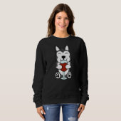 Wine Husky Dog Sweatshirt (Vorne ganz)