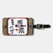 Wine ich oben! gepäckanhänger (Vorderseite horizontal)