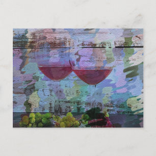 Wine Impressionen Digital Art Postkarte
