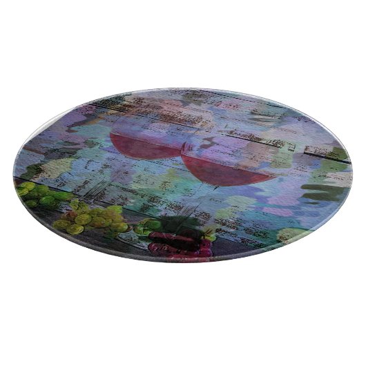 Wine Impressions Digital Art Cutting Board Schneidebrett (Ecke)