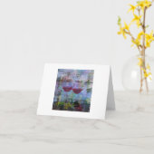 Wine Impressions Digital Art Grußkarte Karte (Gelbe Blume)