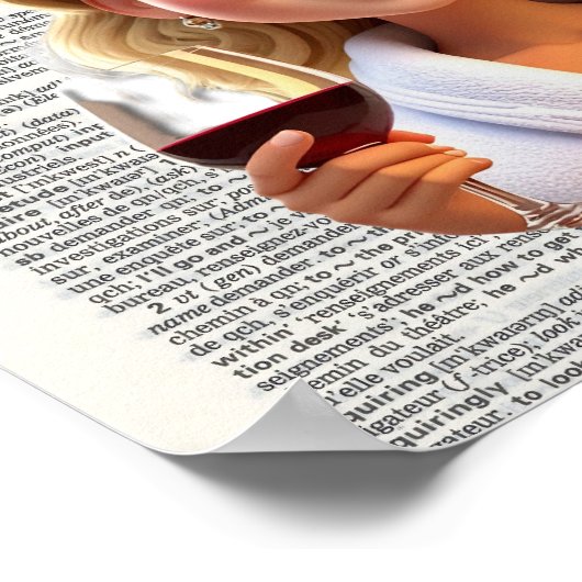 Wine is basically fruit salad poster (Ecke)