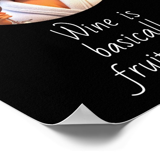 Wine is basically Fruit Salad. Poster (Ecke)