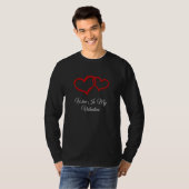 Wine Is My Valentine Valentines Day Humor  1 T-Shirt (Vorne ganz)