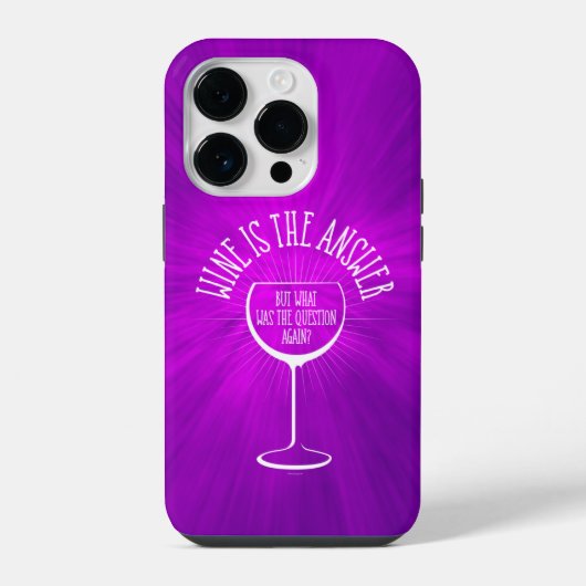 Wine Is The Answer Case-Mate iPhone-Hülle iPhone Hülle (Rückseite)