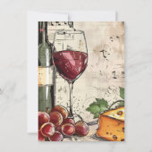 Wine & Jazz Social Event Verkostung Party Einladun Einladung (Rückseite)