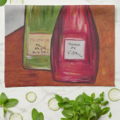Wine Kitchen Handtuch! Geschirrtuch (Gefaltet)