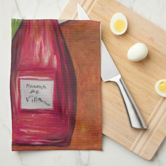 Wine Kitchen Handtuch! Geschirrtuch (Viertel Falte)