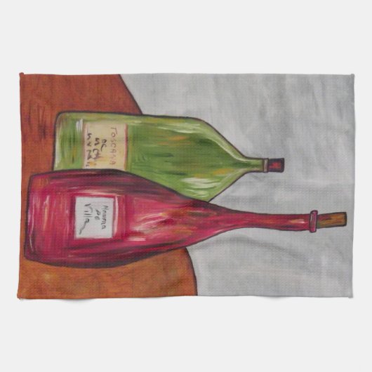 Wine Kitchen Handtuch! Geschirrtuch (Horizontal)